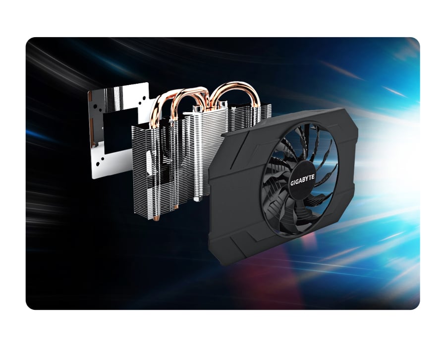 Gigabyte GeForce GTX970 4096MB 256bit OC Mini - chłodzenie