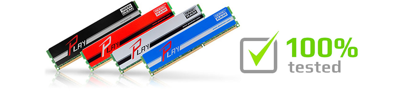 Pamięć RAM DDR3 GOODRAM Play Testy fabryczne