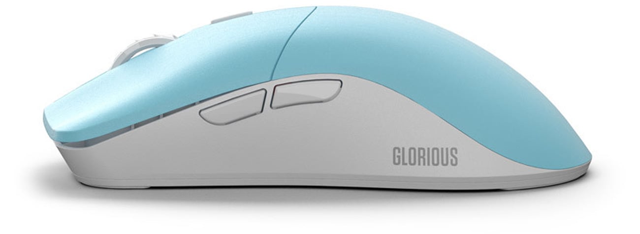Mysz bezprzewodowa Glorious Model O Pro Wireless Blue Lynx - Widok lewego boku