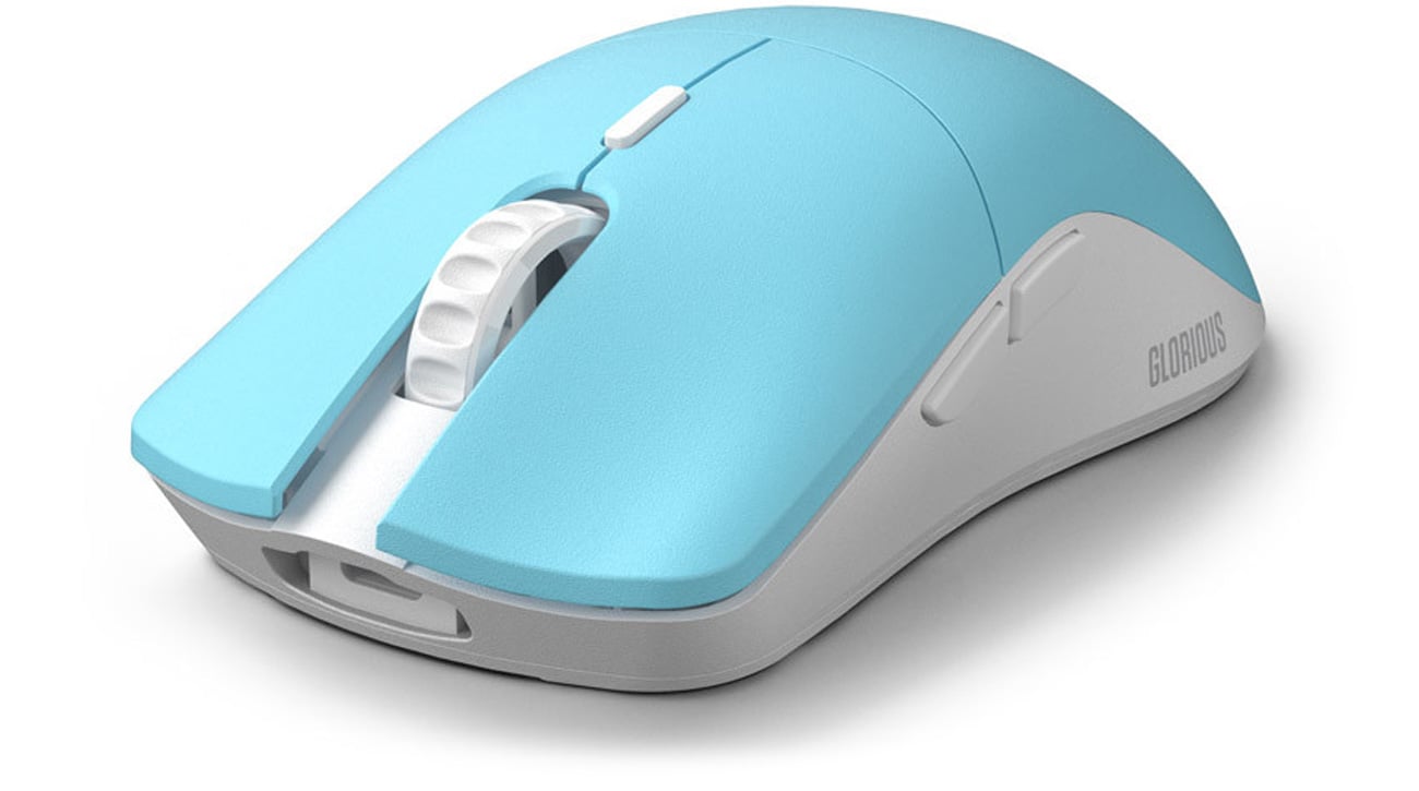 Mysz bezprzewodowa Glorious Model O Pro Wireless Blue Lynx - Widok od przodu pod kątem