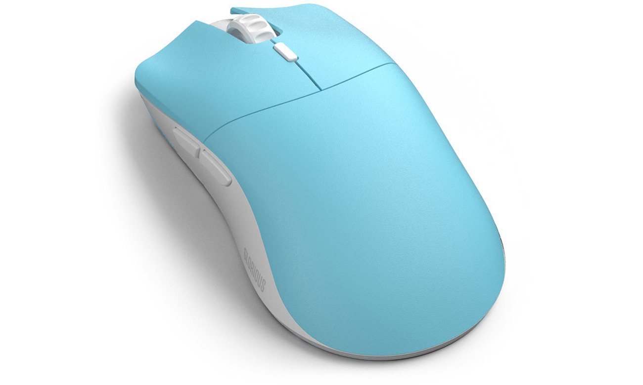 Mysz bezprzewodowa Glorious Model O Pro Wireless Blue Lynx - Widok od tyłu pod kątem