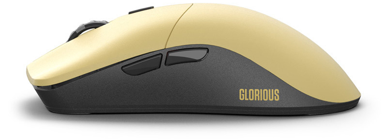 Mysz bezprzewodowa Glorious Model O Pro Wireless Golden Panda - Widok lewego boku