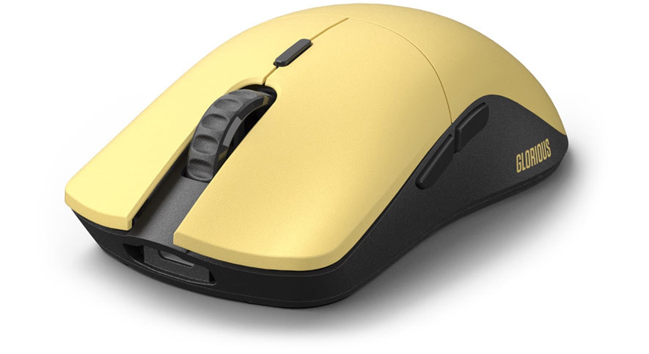 Mysz bezprzewodowa Glorious Model O Pro Wireless Golden Panda - Widok od przodu pod kątem