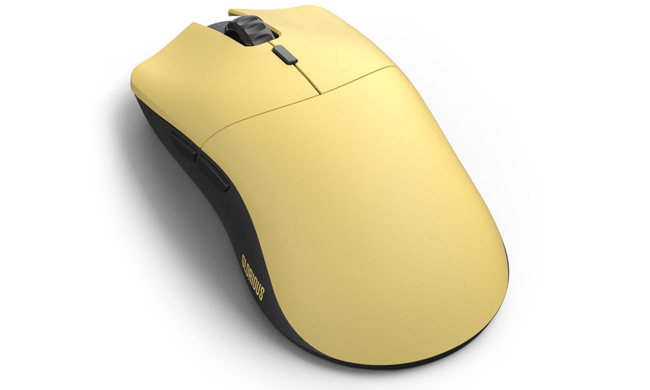 Mysz bezprzewodowa Glorious Model O Pro Wireless Golden Panda - Widok od tyłu pod kątem