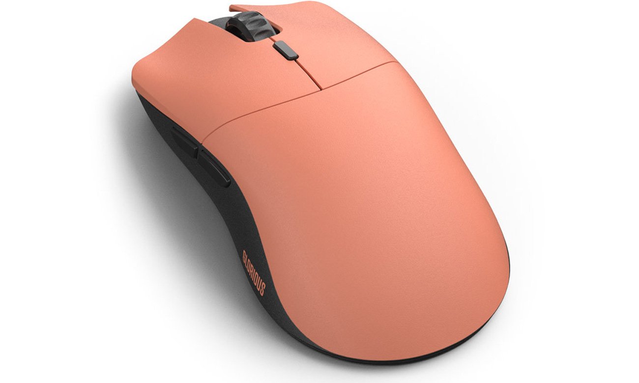 Mysz bezprzewodowa Glorious Model O Pro Wireless Red Fox - Widok od tyłu pod kątem