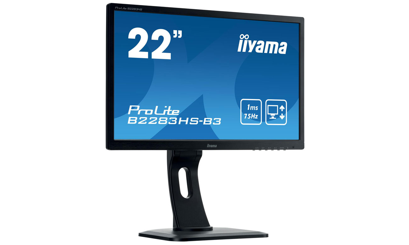 IIYAMA B2283HS-B3 Monitor z technologią Flicker-free
