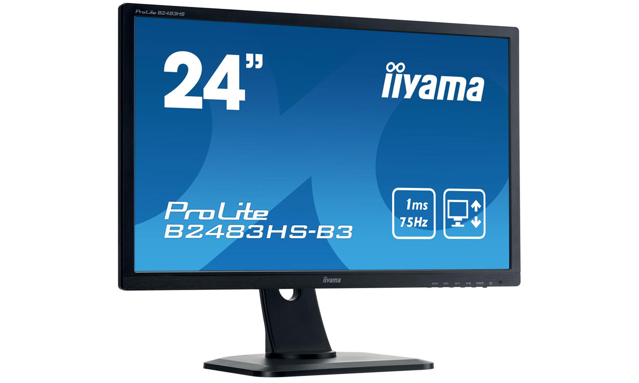 IIYAMA B2483HS-B3 Monitor z technologią Flicker-free i redukcją niebieskiego światła