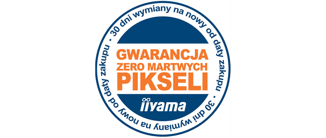 Gwarancja Iiiyama „Zero martwych pikseli”