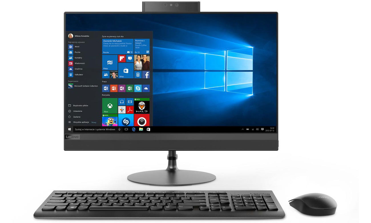 Lenovo Ideacentre AIO 520-22 Bezpieczne i wygodne logowanie z Windows Hello