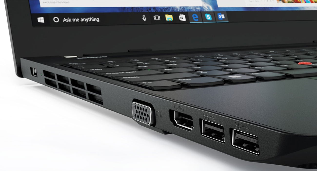 lenovo ThinkPad Edge E570 smukłość i bezpieczeństwo