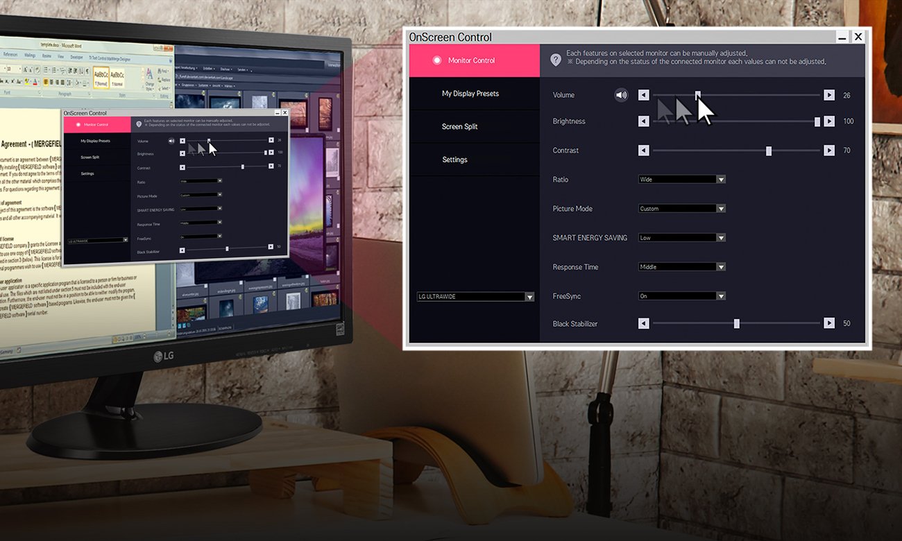 LG 24M38D-B OnScreen Control