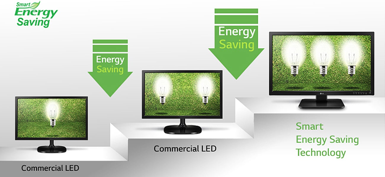 LG 24MB37PM-B Inteligentne oszczędzanie energii