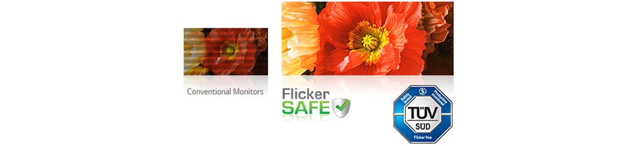 LG 24MP58VQ-P Tryb Flicker Safe