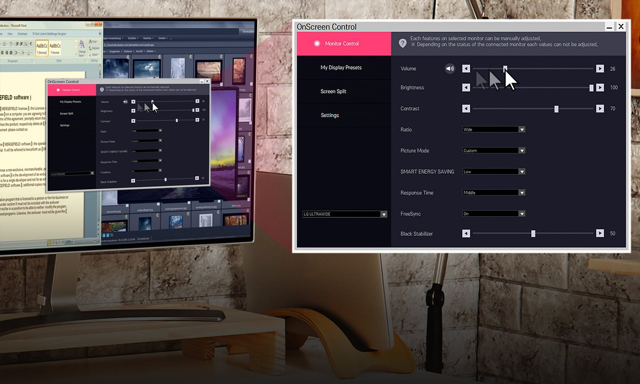 LG 24MP88HV-S OnScreen Control