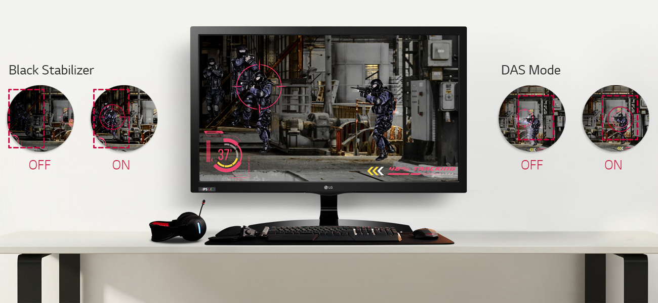 LG 24MT58DF TV Tryb gracza