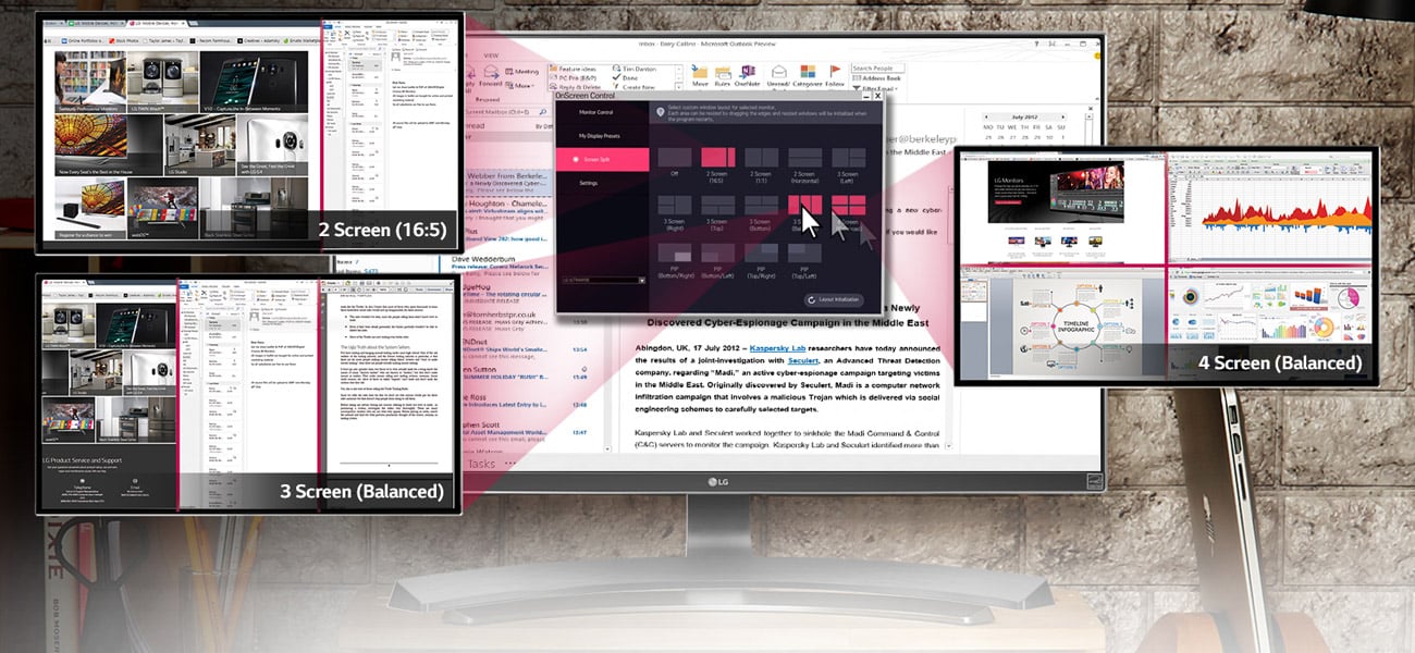 LG 27UD68-W 4K Screen Split 2.0