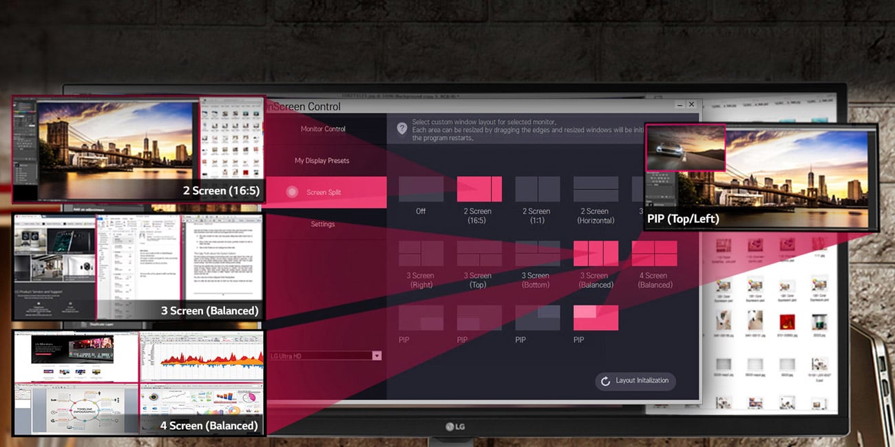 LG 34UM88C-P Split Screen 2.0