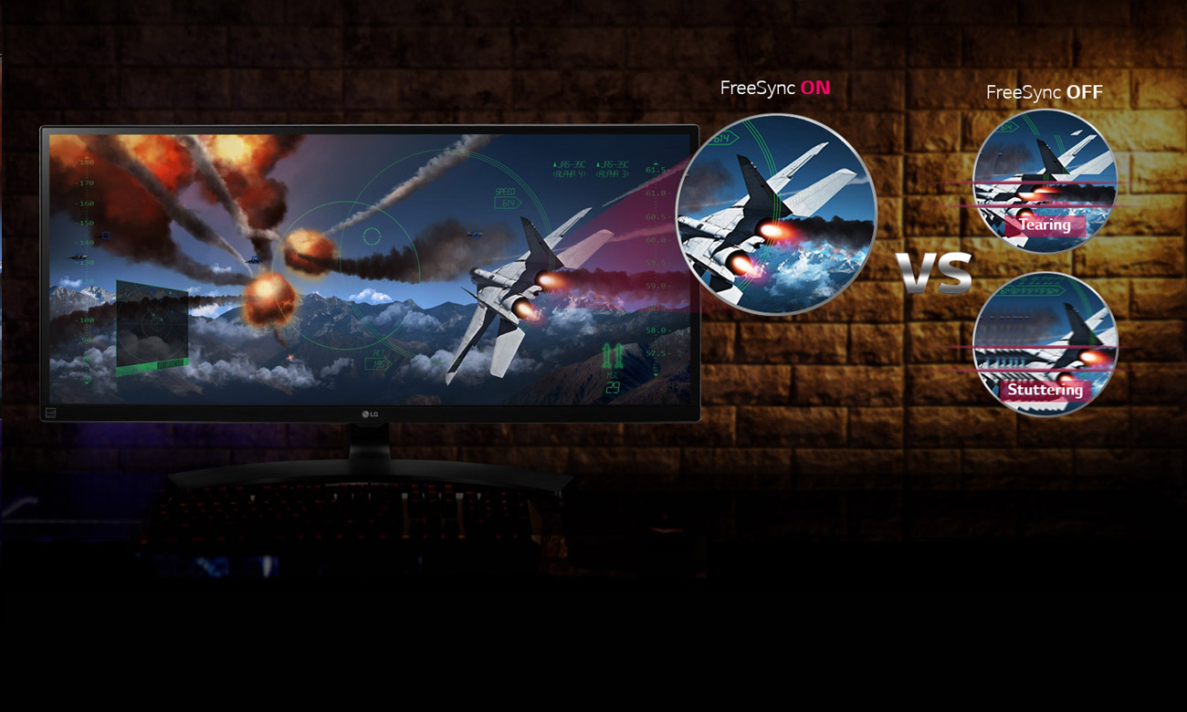 LG 34UM88C-P Technologia FreeSync
