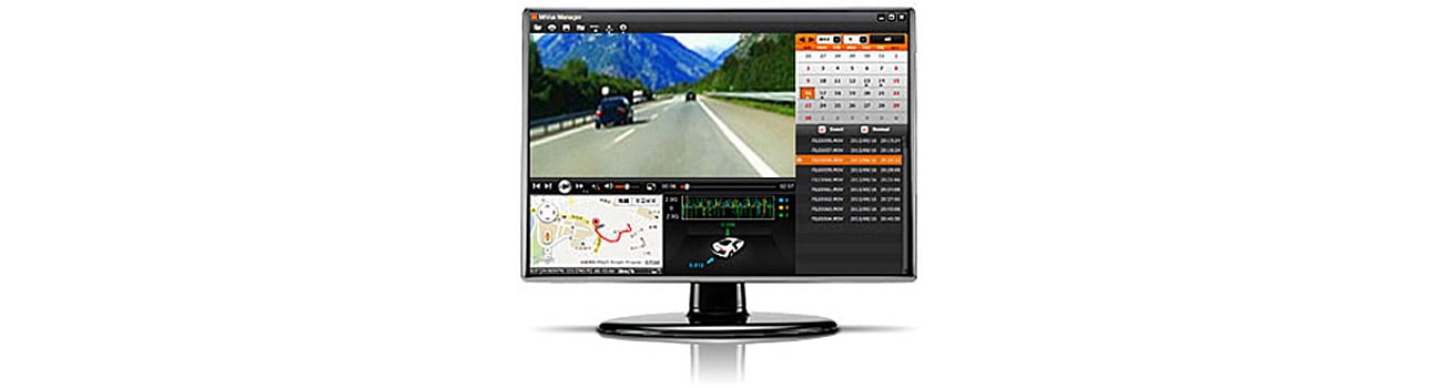 Wideorejestrator Mio MiVue 608 Łatwe zarządzanie danymi podróży