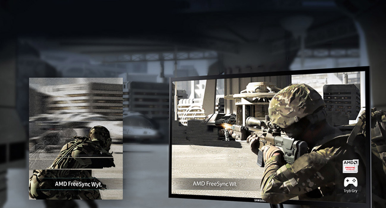 Samsung S22F350FHUX FreeSync, Tryb gry