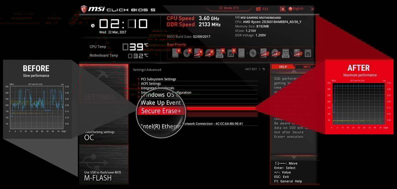 MSI A320M GAMING PRO BIOS dla graczy