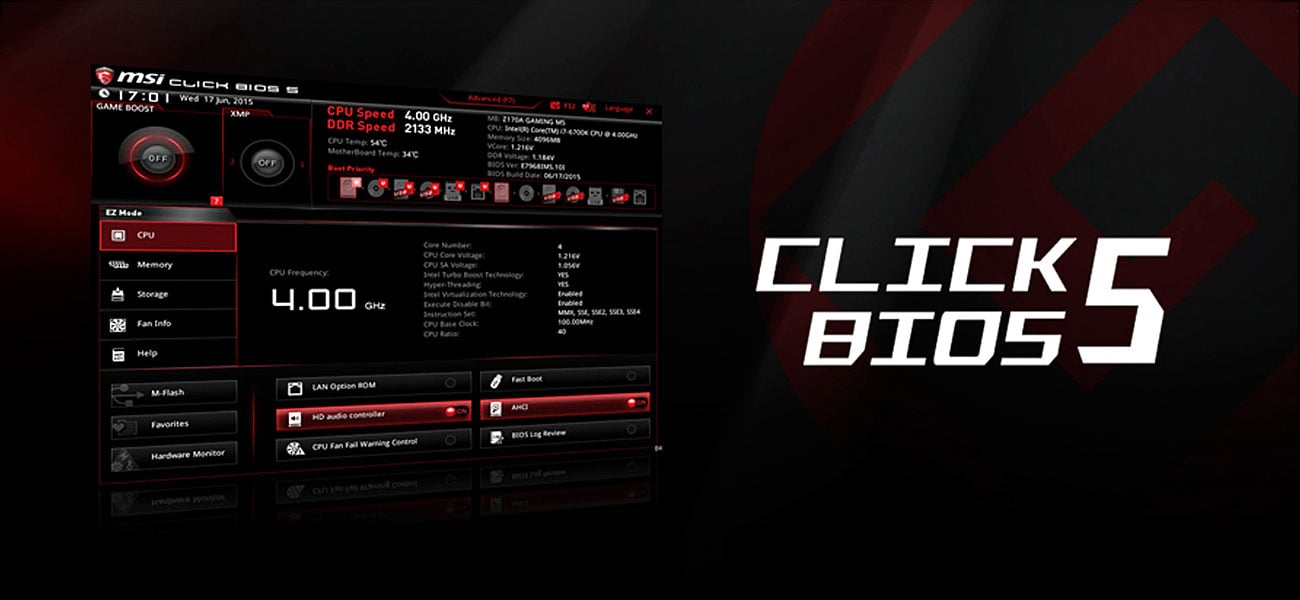 MSI B150 GAMING M3 CLICK BIOS 5