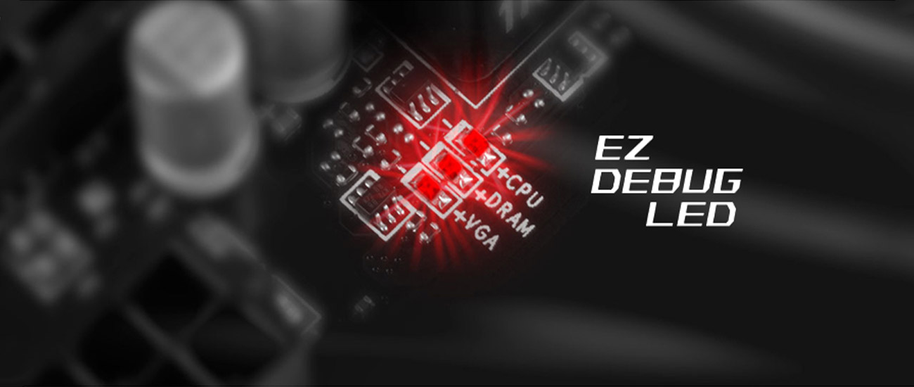 MSI B150M MORTAR ARCTIC EZ Debug LED