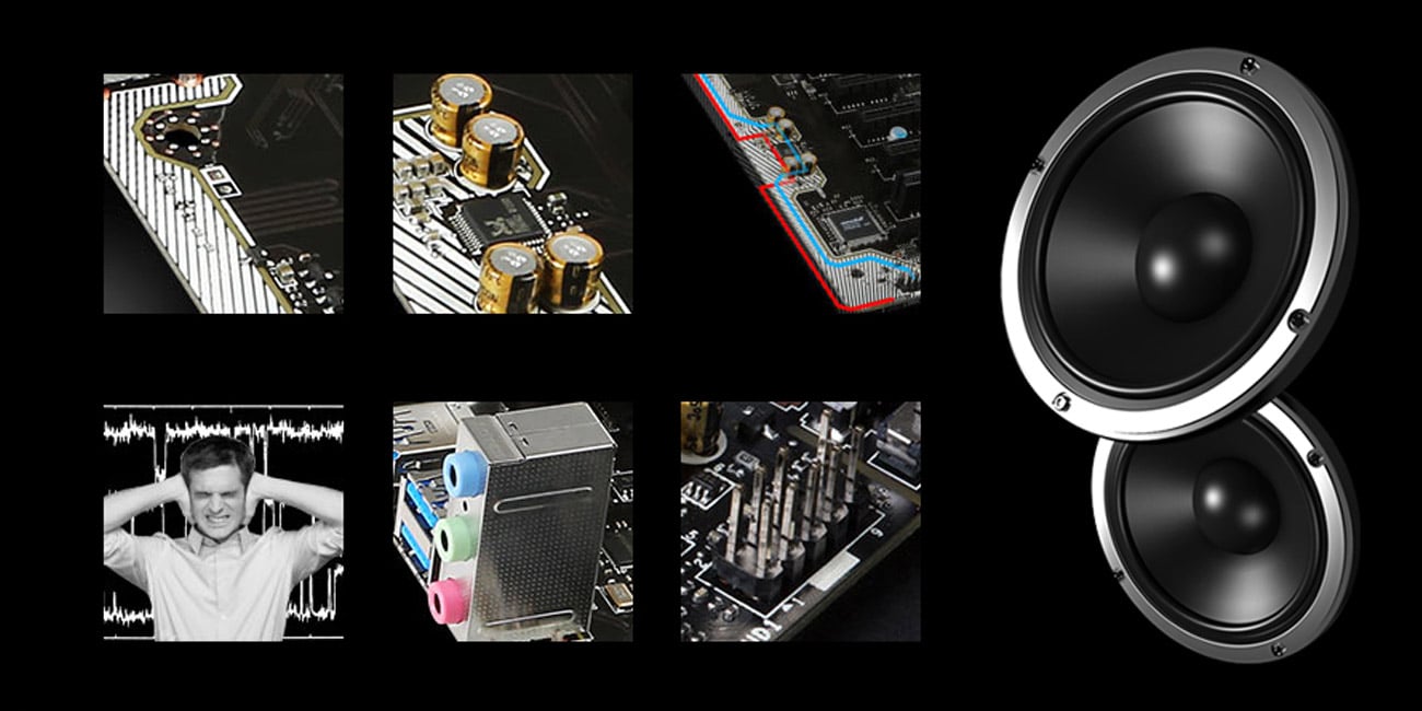 MSI B150M NIGHT ELF Technologia Audio Boost