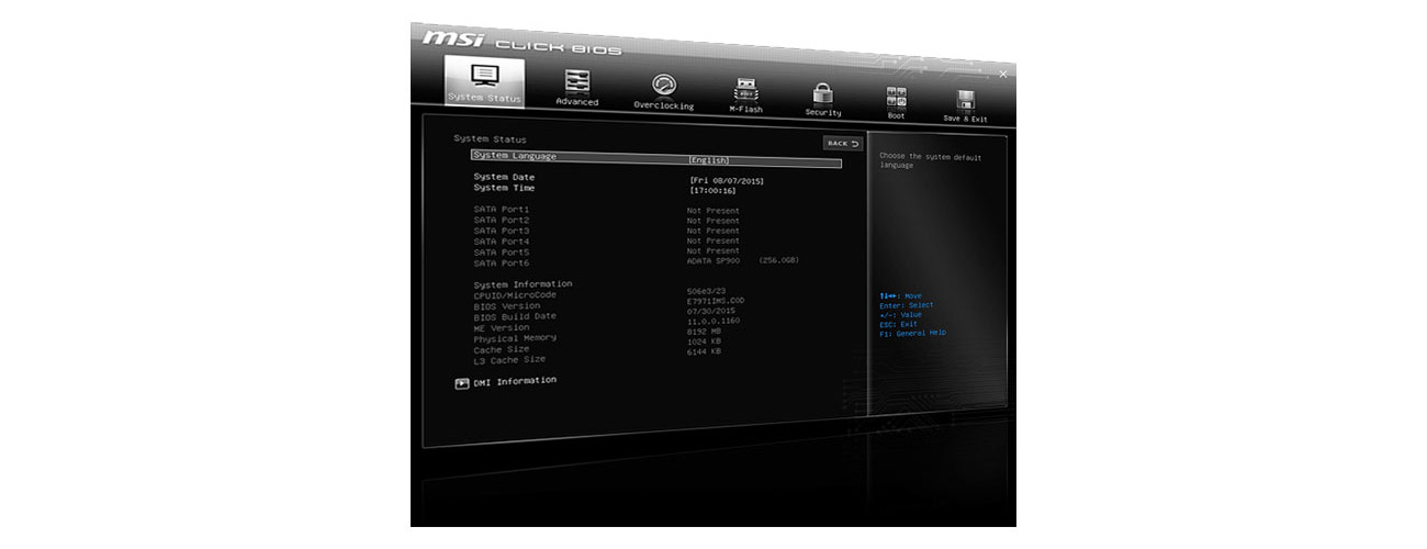MSI B150M BAZOOKA D3 CLICK BIOS