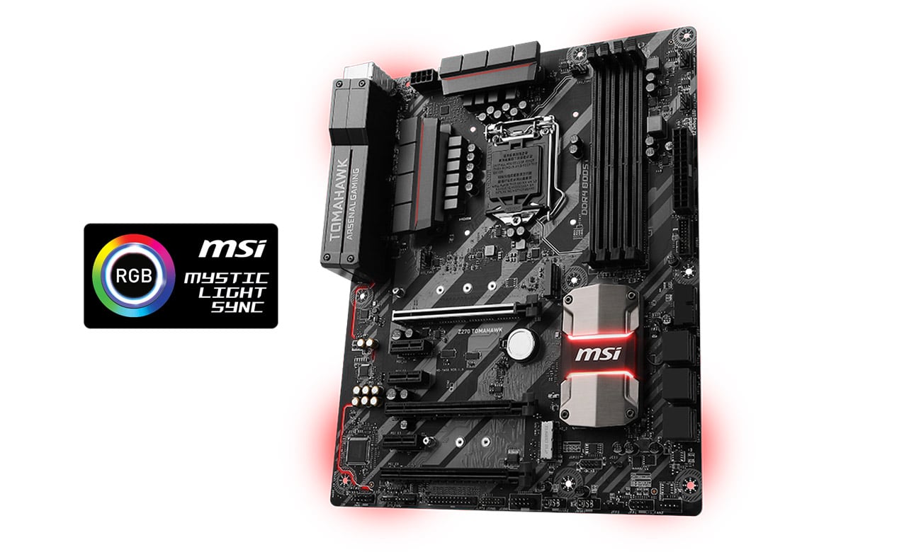 MSI B250M MORTAR ARCTIC Podświetlenie LED