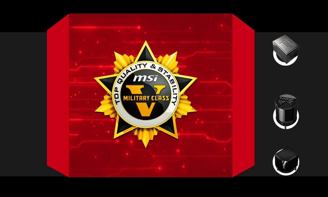 MSI B250M MORTAR ARCTIC komponenty 5 klasa militarnej