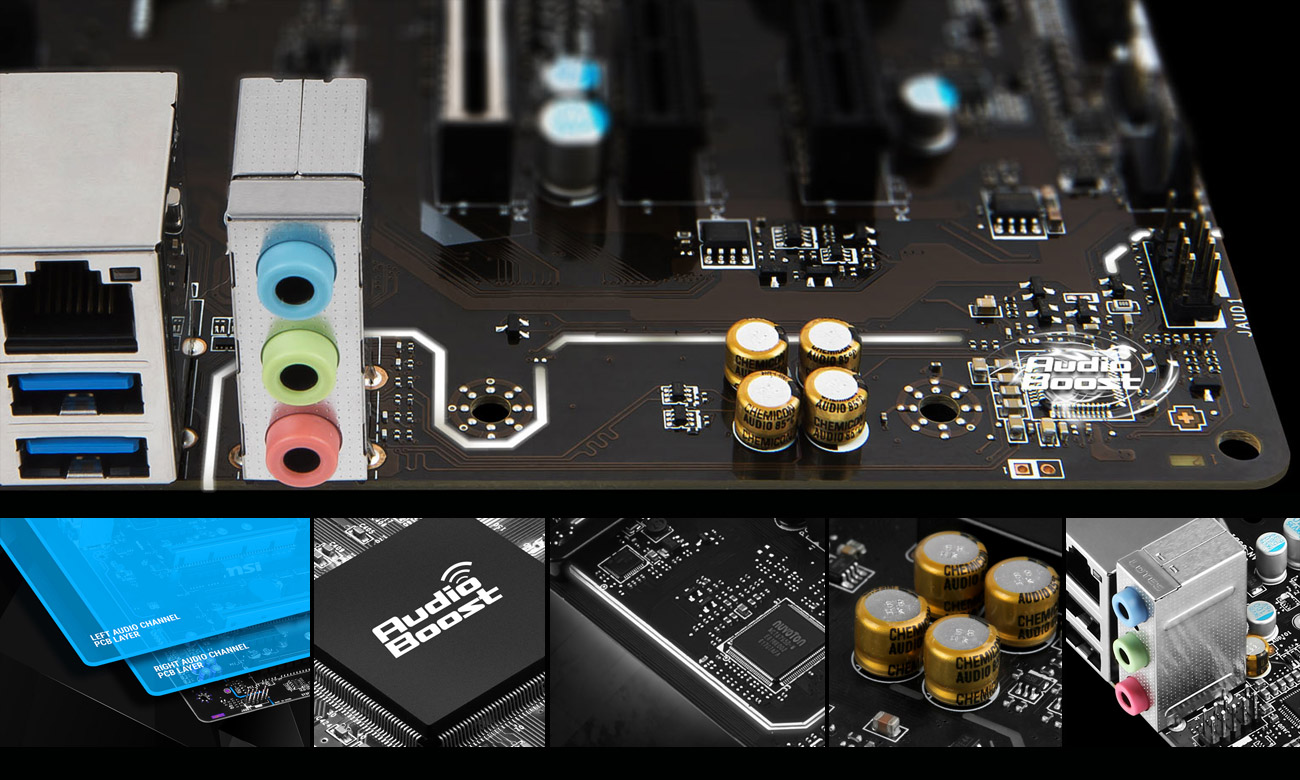 MSI B350M PRO-VDH System Audio Boost