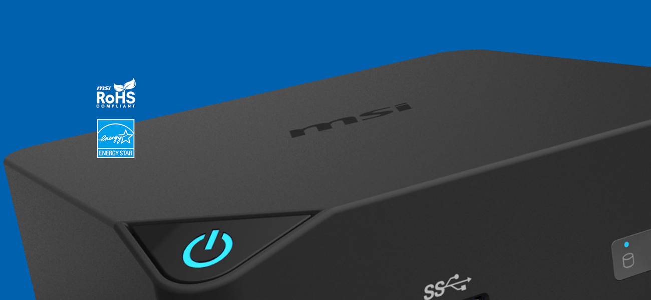 Mini-PC MSI Cubi energooszczędność