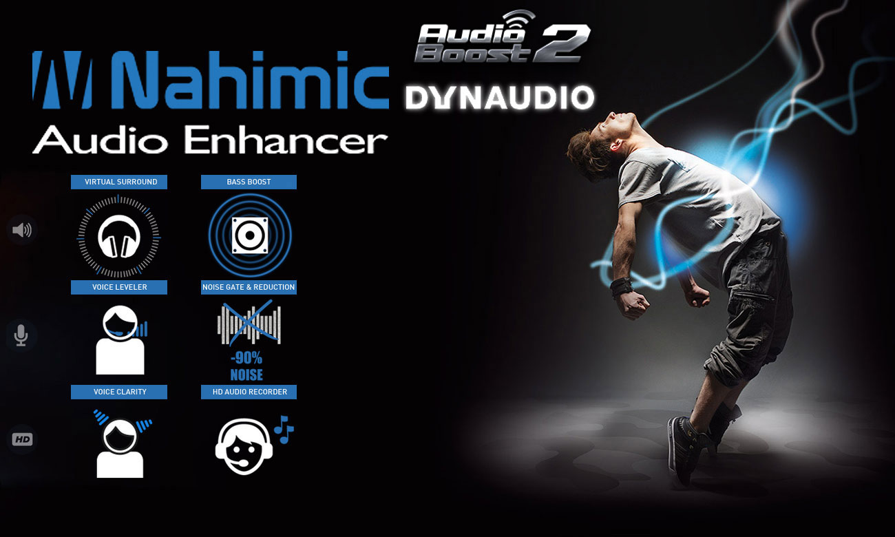 MSI GE62 6QF Nahmic, dynaudio, audio boost 2