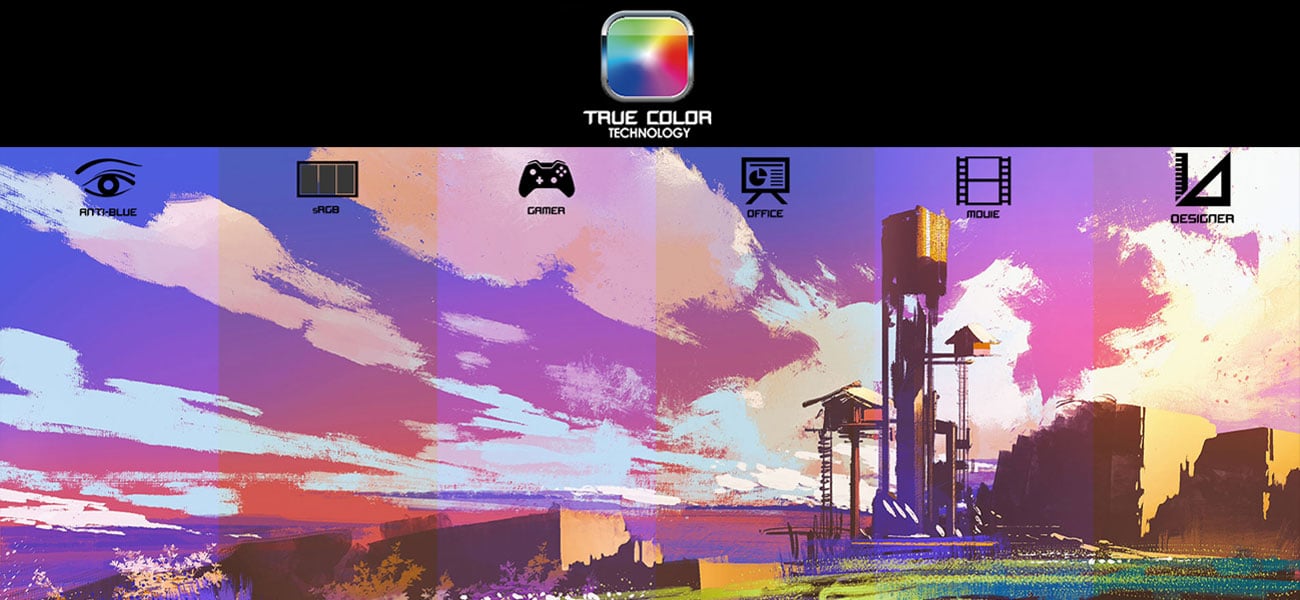MSI GE72 7RE True Color