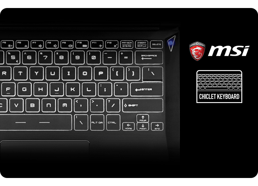 Ergonomiczna klawiatura z białym podświetleniem