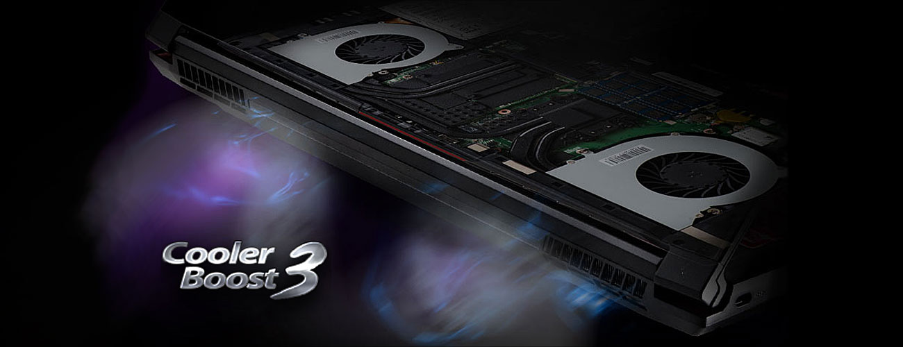MSI GS72 6QE Cooler Boost 3