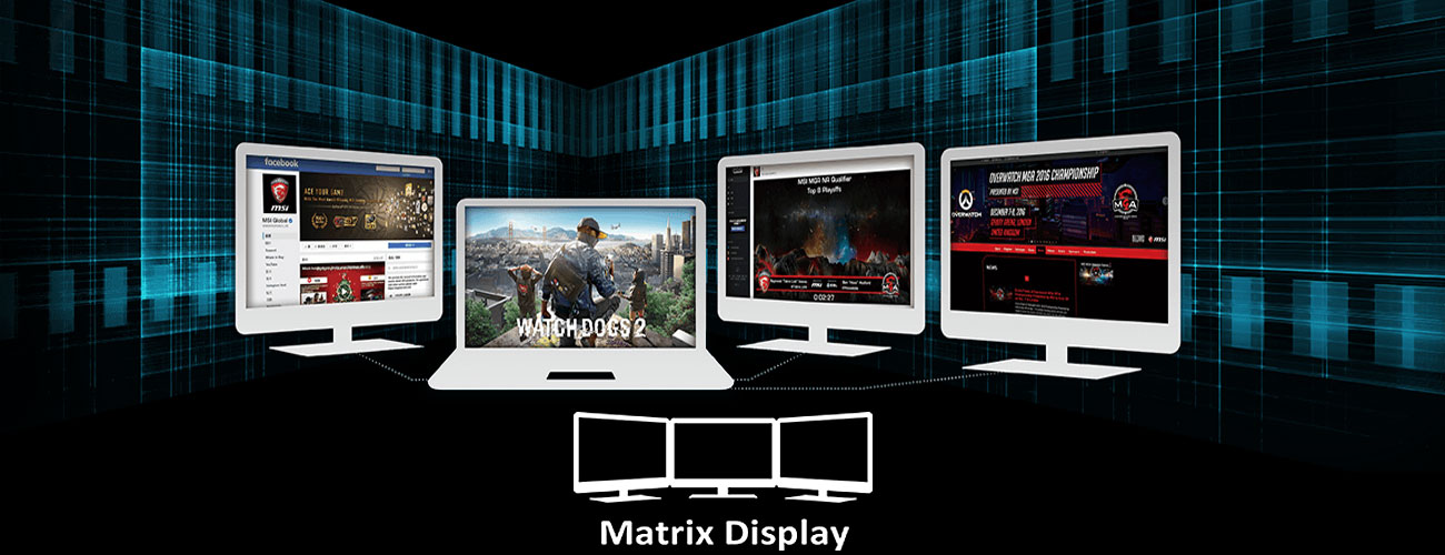 MSI GS72 6QE Matrix Display