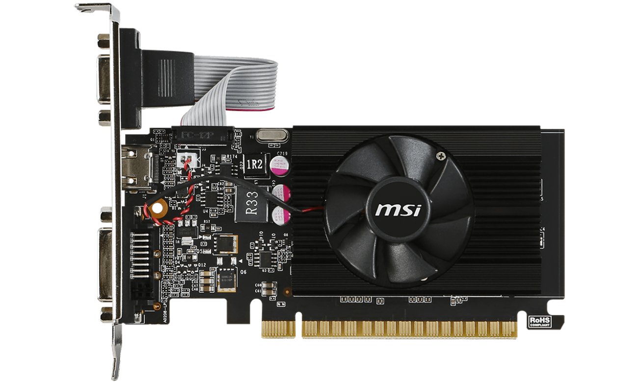 MSI GeForce GT710 Low Profile Kompaktowy Rozmiar