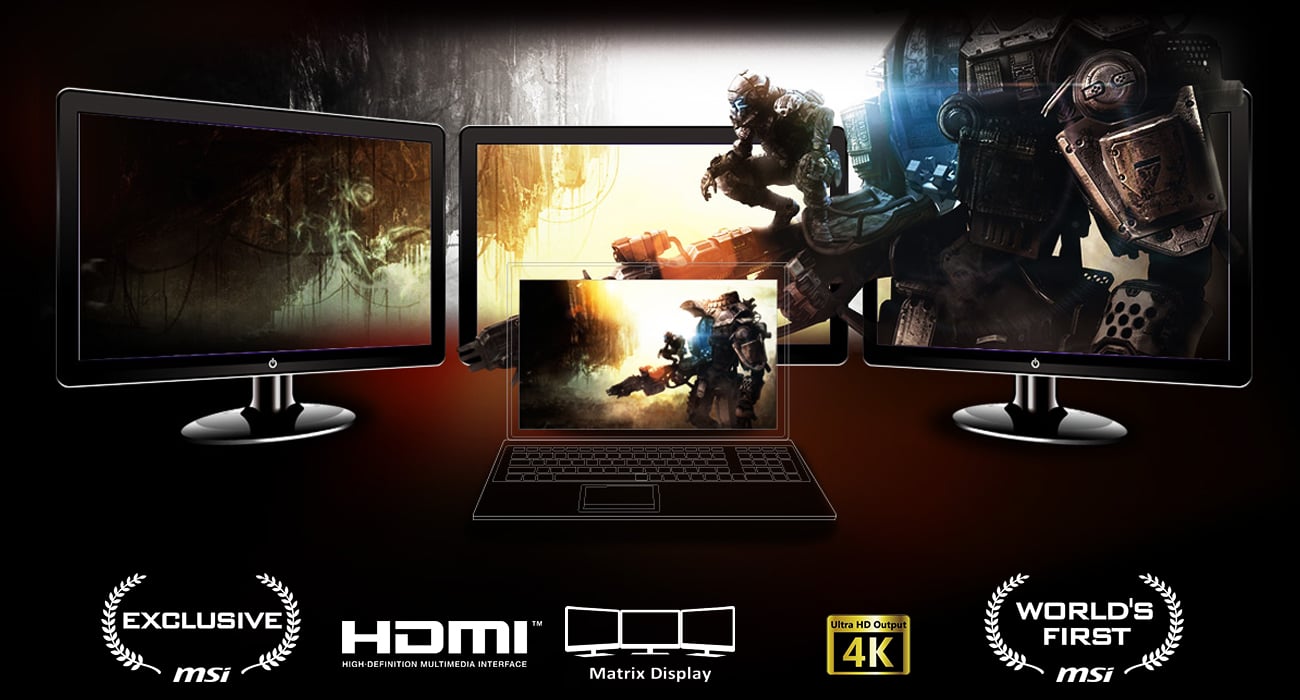 MSI GT72 6QE Matrix Display
