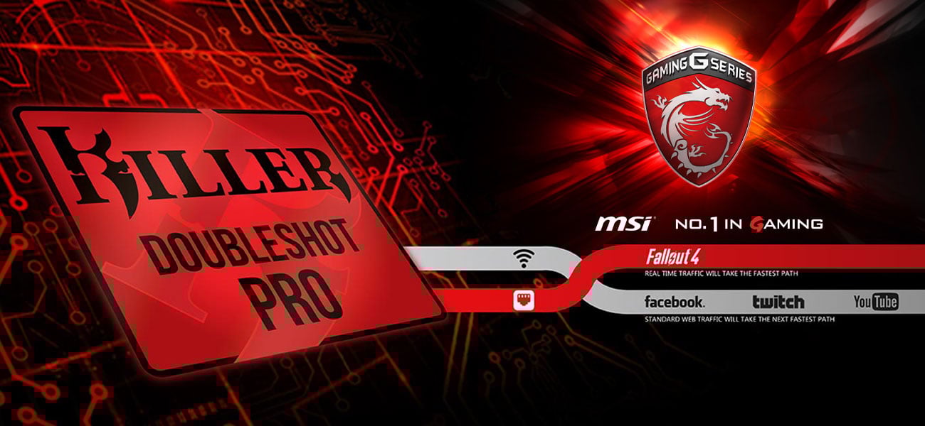 MSI Titan GT73EVR 7RD Killer DoubleShot Pro, Killer Shield
