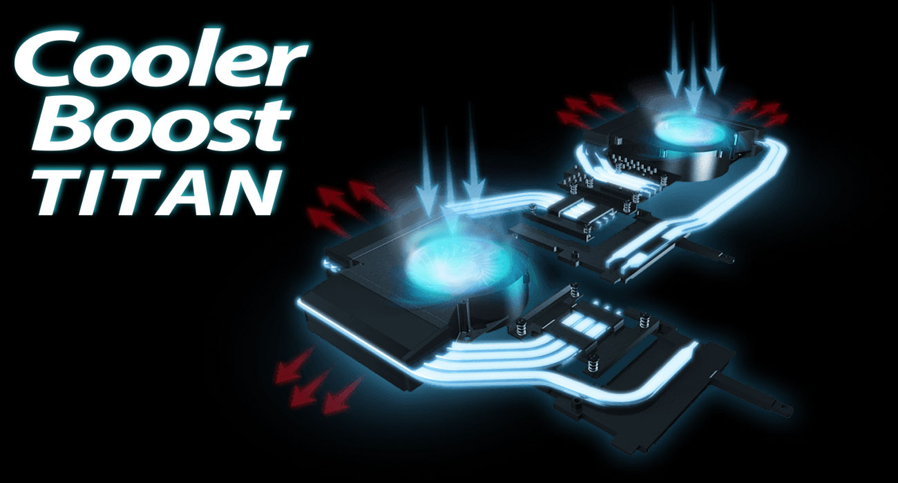 GT73VR 7RE Cooler Boost Titan