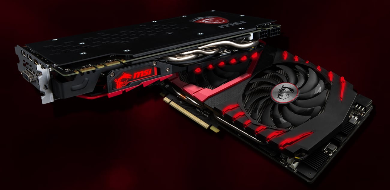 MSI GeForce GTX 1080 GAMING X+ 8GB podświetlenie LED