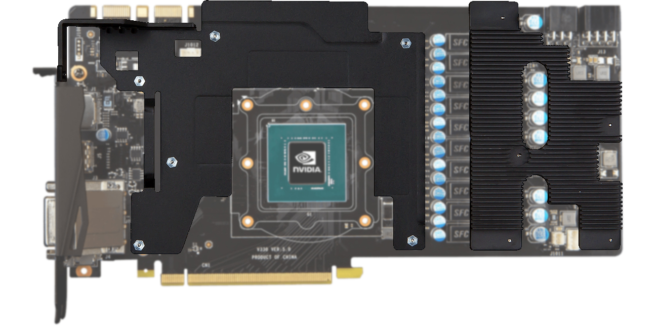 MSI GeForce GTX 1080 GAMING X+ 8GB Ramka systemu chodzenia