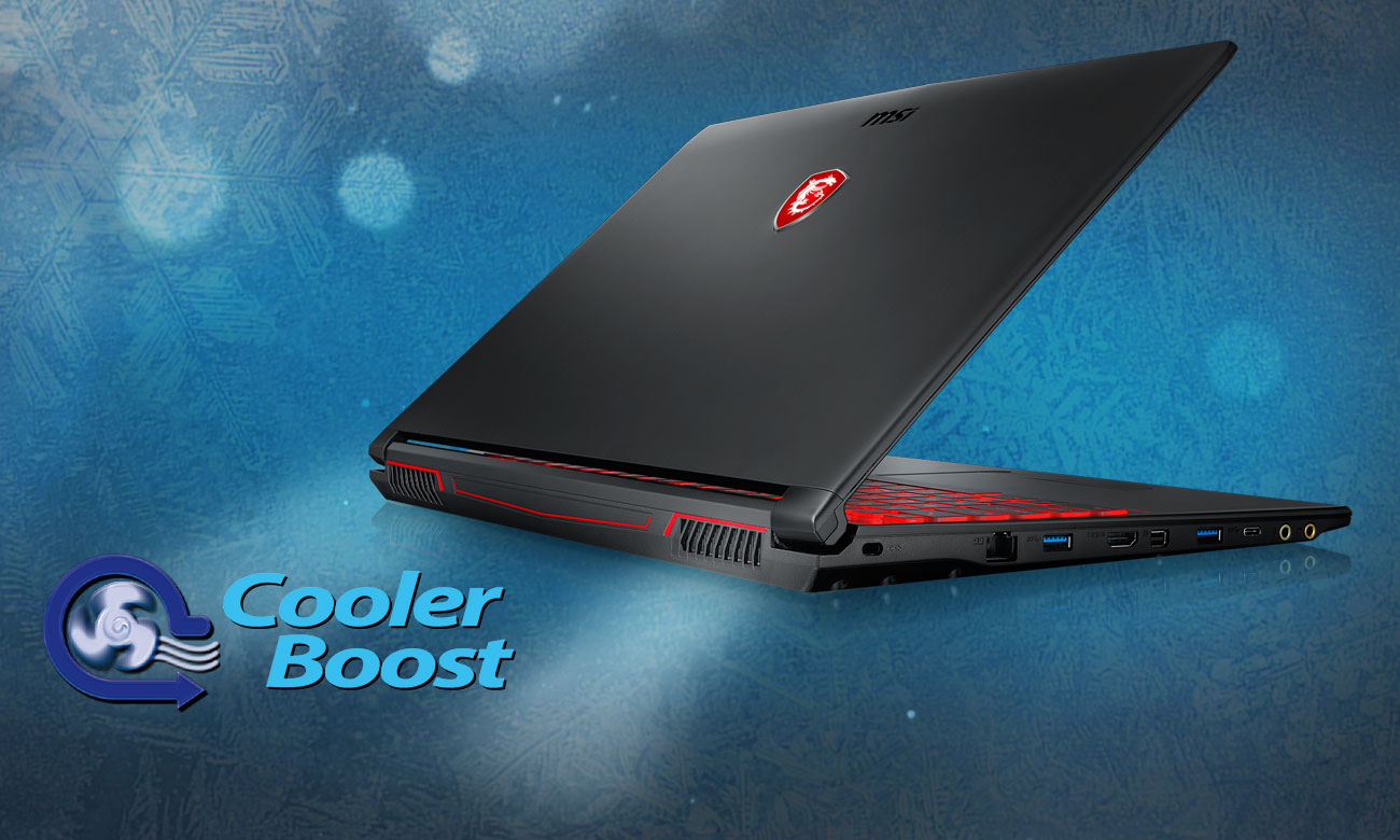 MSI GV62 7RC chłodzenie Cooler Boost