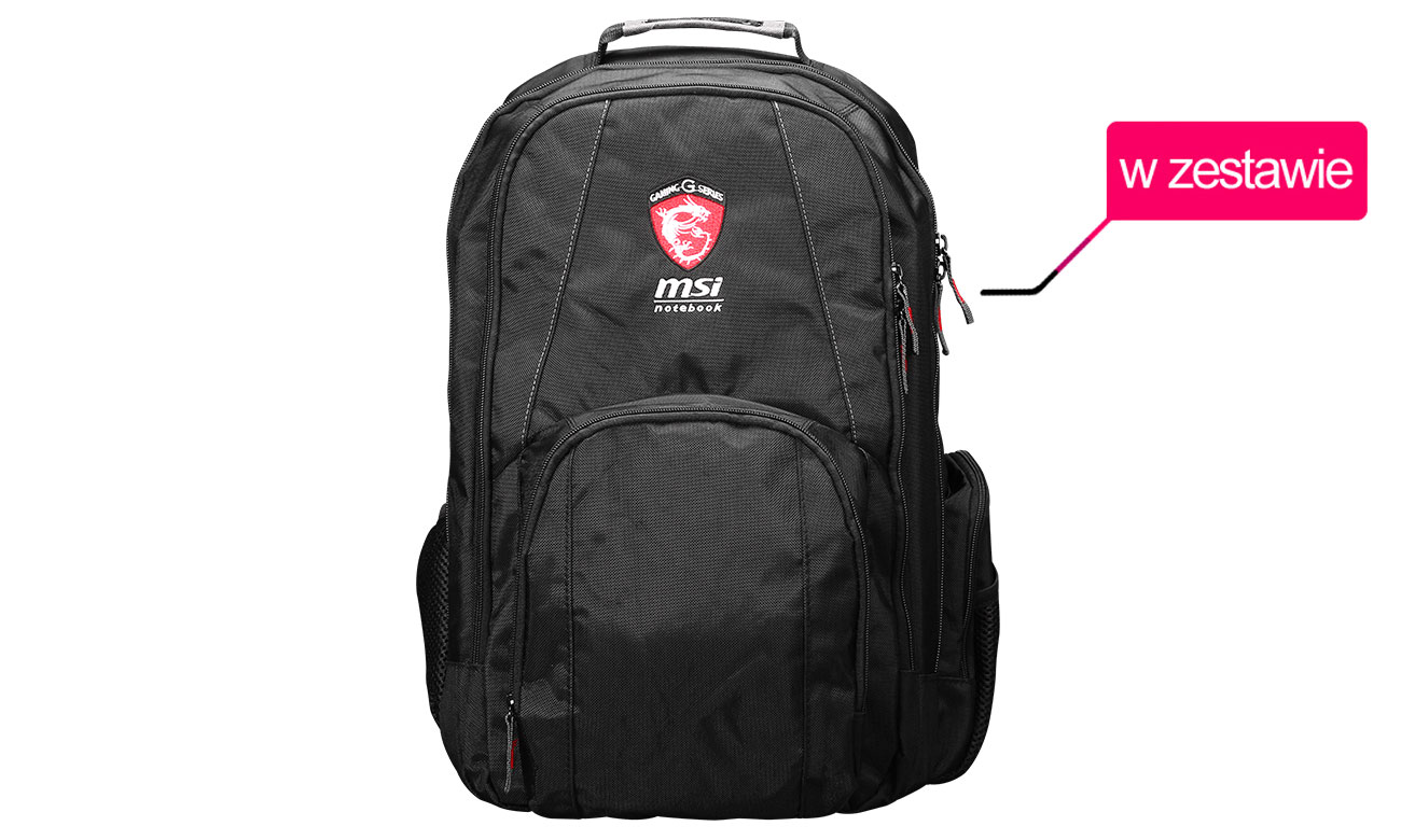 MSI GV62 7RC + plecak MSI Gaming Standard Backpack