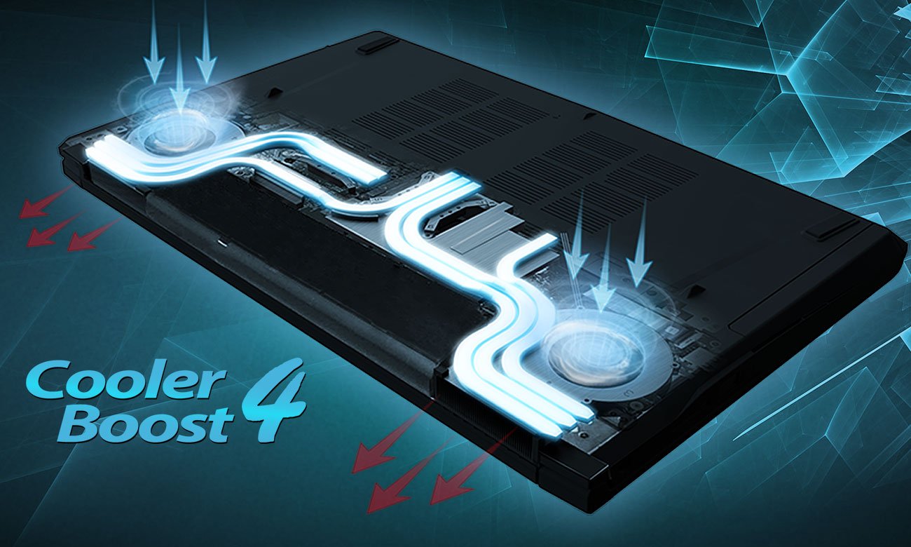 MSI GV62 7RD chłodzenie Cooler Boost 4
