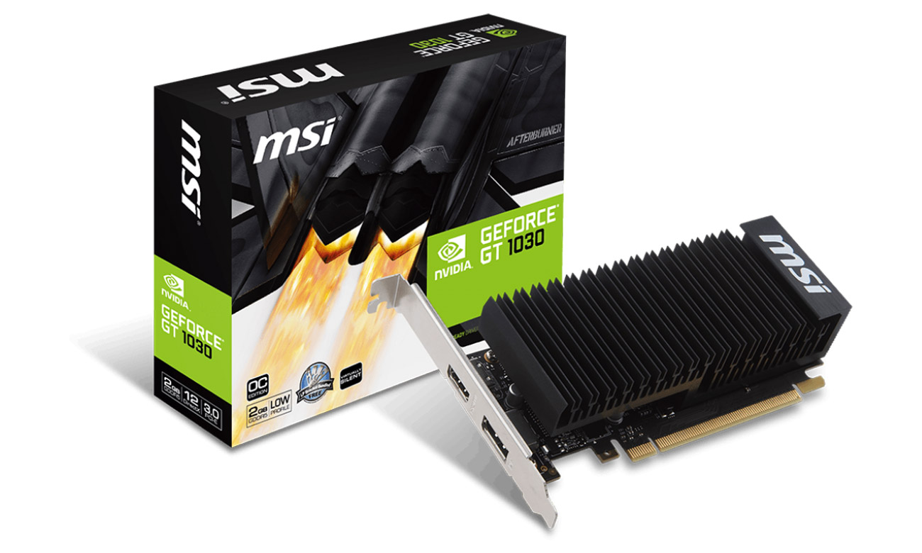 MSI GeForce GT 1030 LP OC 2GH technologie gamingowe