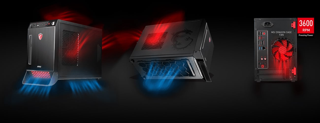 MSI Nightblade X2B Chłodzenie, wentylator Dragon