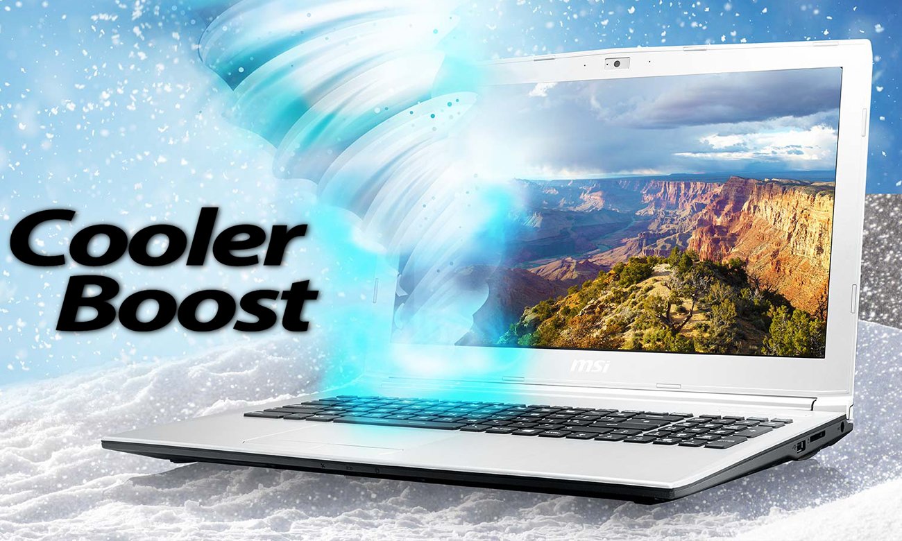 MSI PL62 7RC chłodzenie Cooler Boost